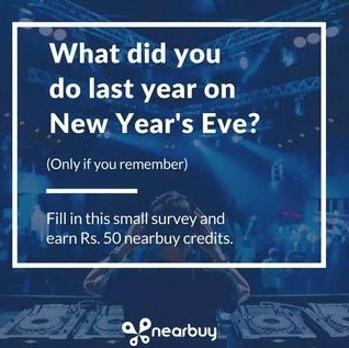 India Desire : Nearbuy Survey Offer : Get Free Rs. 50 Nearbuy Credit On Completing Survey